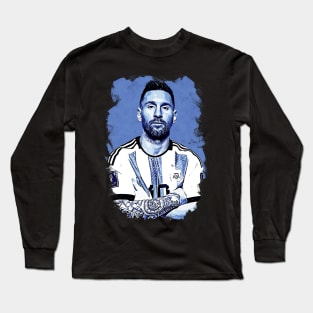 Lionel Messi Vexel Artwork Long Sleeve T-Shirt